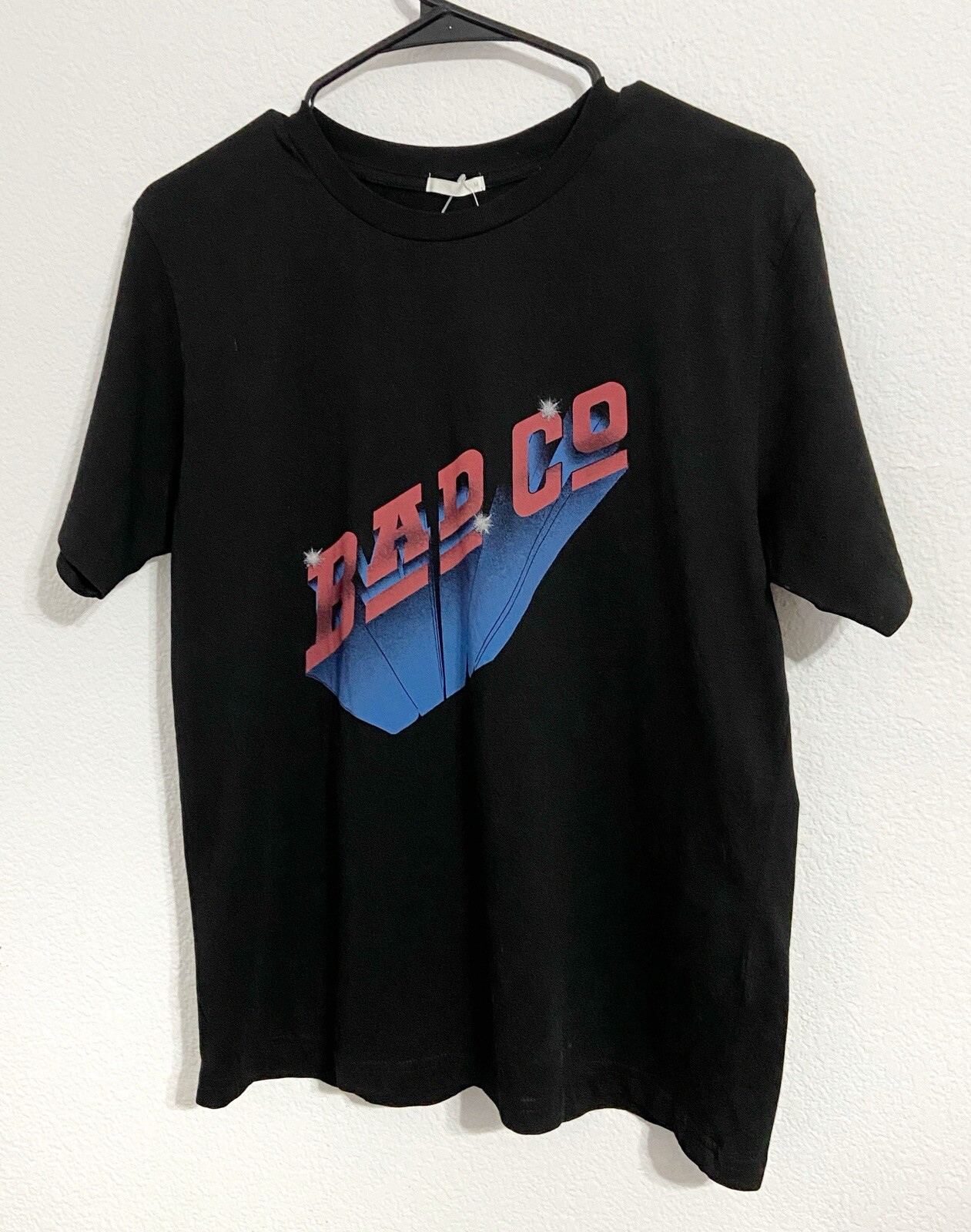 Gu Global, Men Short Sleeve Bad Co. The Record Jacket Collection Shirt, Medium
