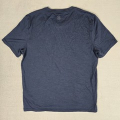 G/Fore T-Shirt Mens Large Tech Performance Merino Wool Blend Blue Short Sleeve