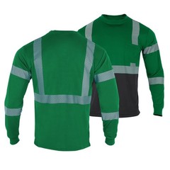 2 Pack High Visibility Safety Shirt for Men Reflective Class 2 ANSI Hi Vis Wo…