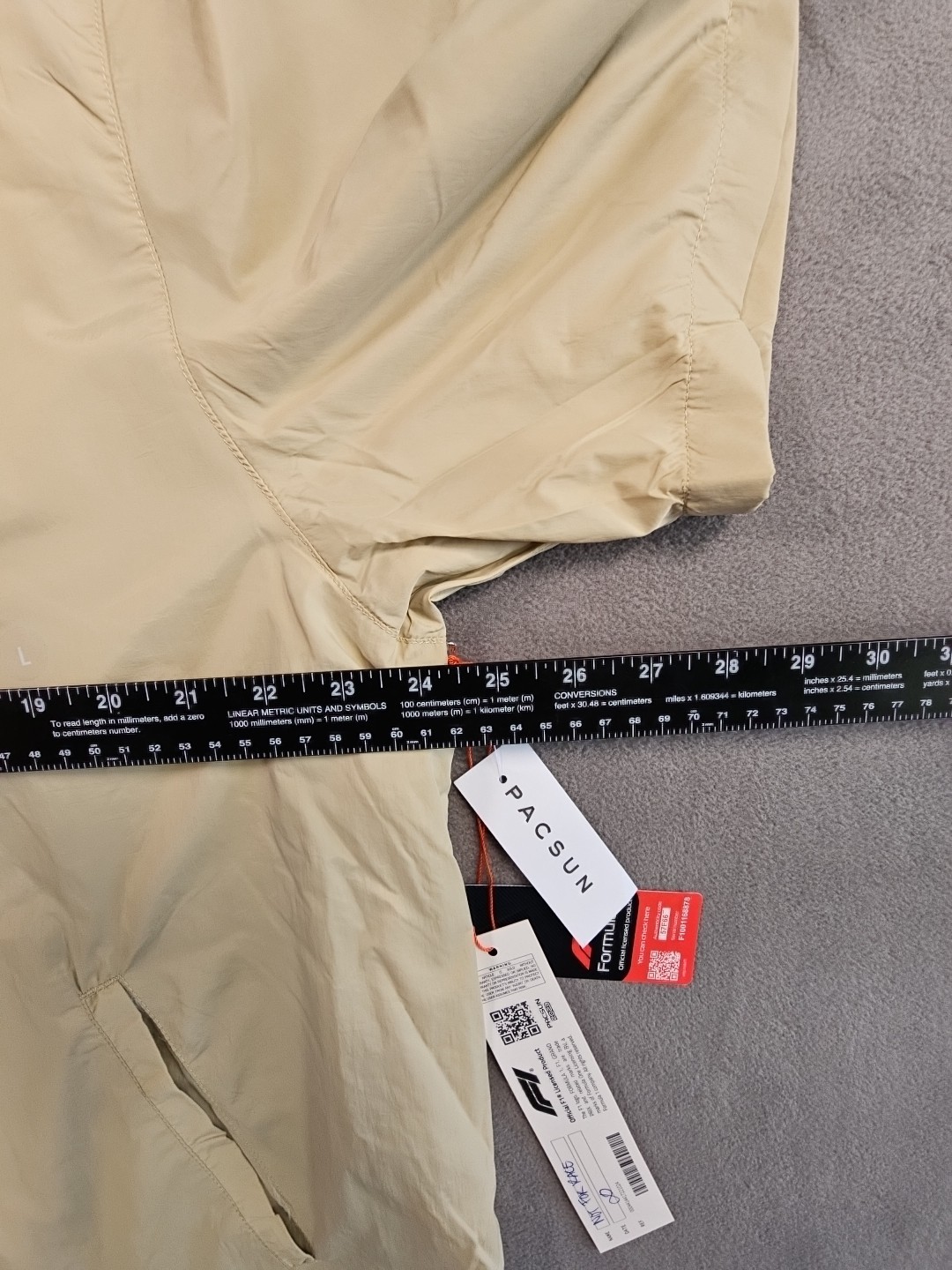 Formula 1 x PacSun Eco Team Zip Up Shirt Tan Size Large SOLD OUT gallery