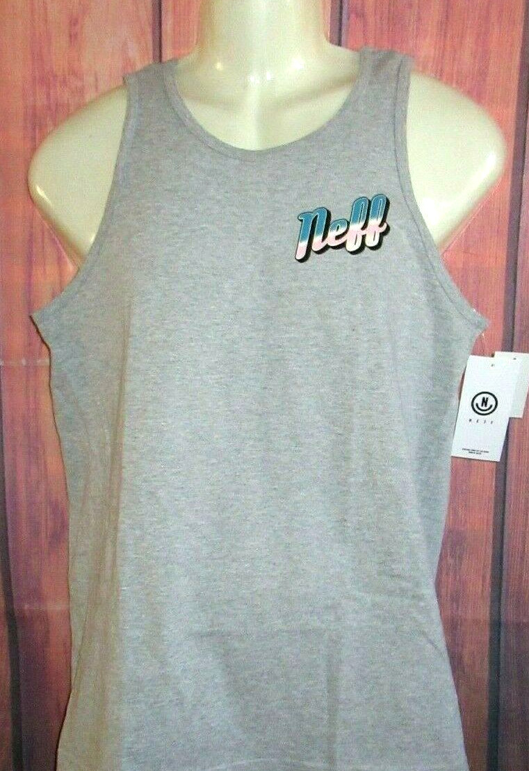 MENS NEFF GRAY TANK TOP T-SHIRT SIZE M gallery