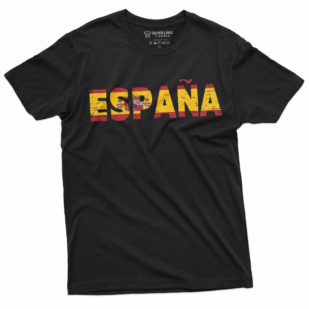 Spain Tshirt Espana Tee EspaÃ±a Football Soccer tee Spanish Flag Patriotic shirt