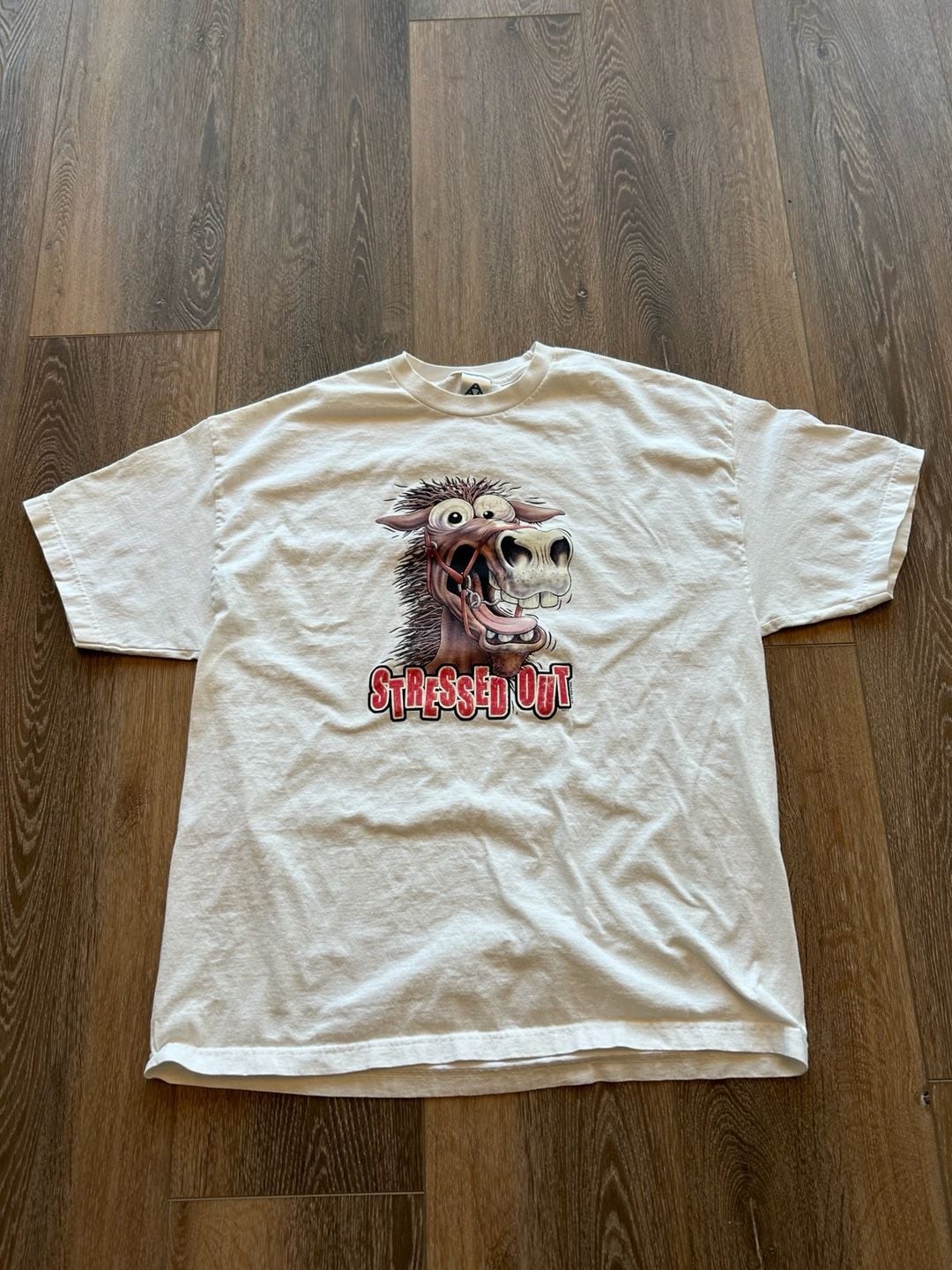 Vintage Wild Side 'Stressed Out' Horse Cartoon T-Shirt gallery