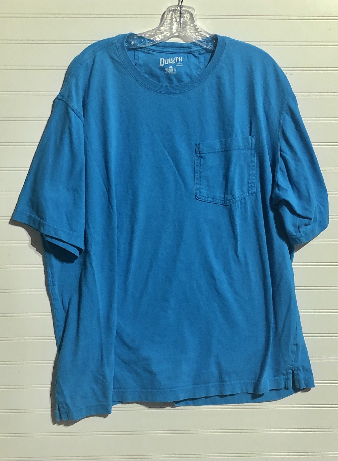 Duluth Trading Relaxed Fit Longtail T Short Sleeve Blue T Shirt Men's XL gallery