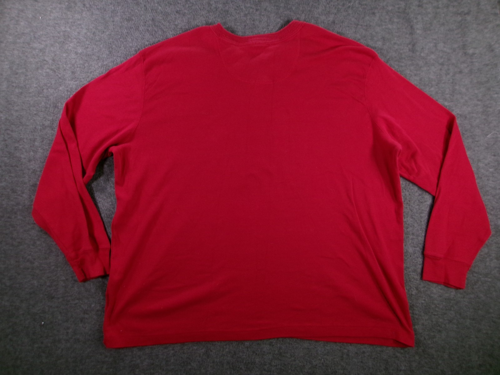 Basic Editions Shirt Men XXL Red Henley Classic Causal Outdoor Long Sleeve gallery