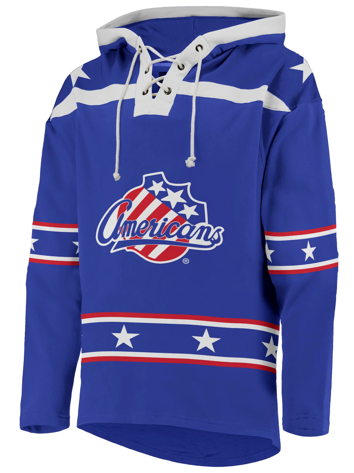 Rochester Americans AHL Hockey Embroidered Lace Hoodie gallery