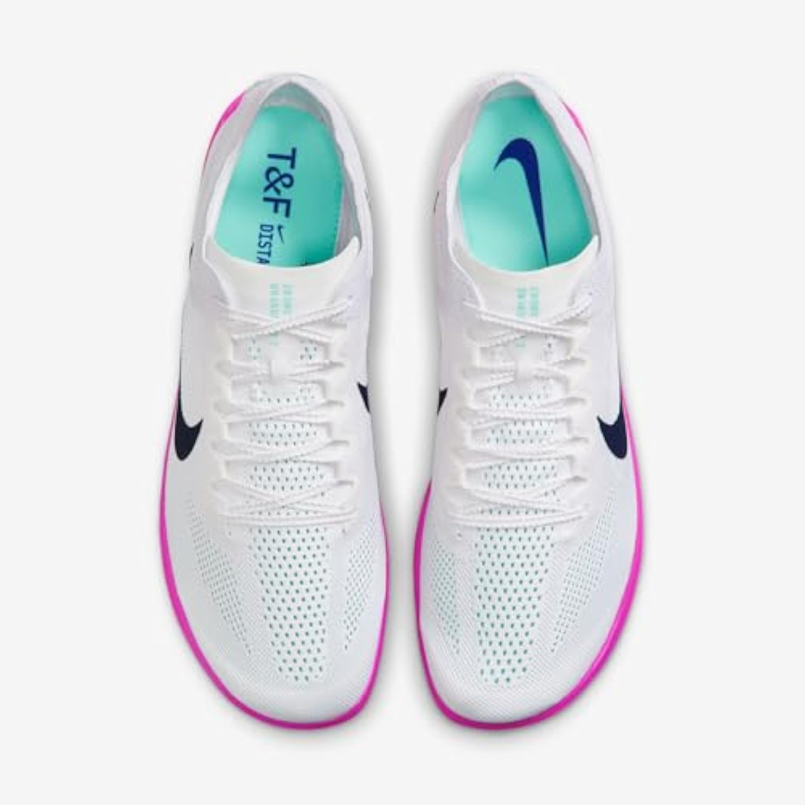 Nike Dragonfly 2 Track & Field Distance Spikes (White/Hyper Turquoise/Fire Pink/ gallery
