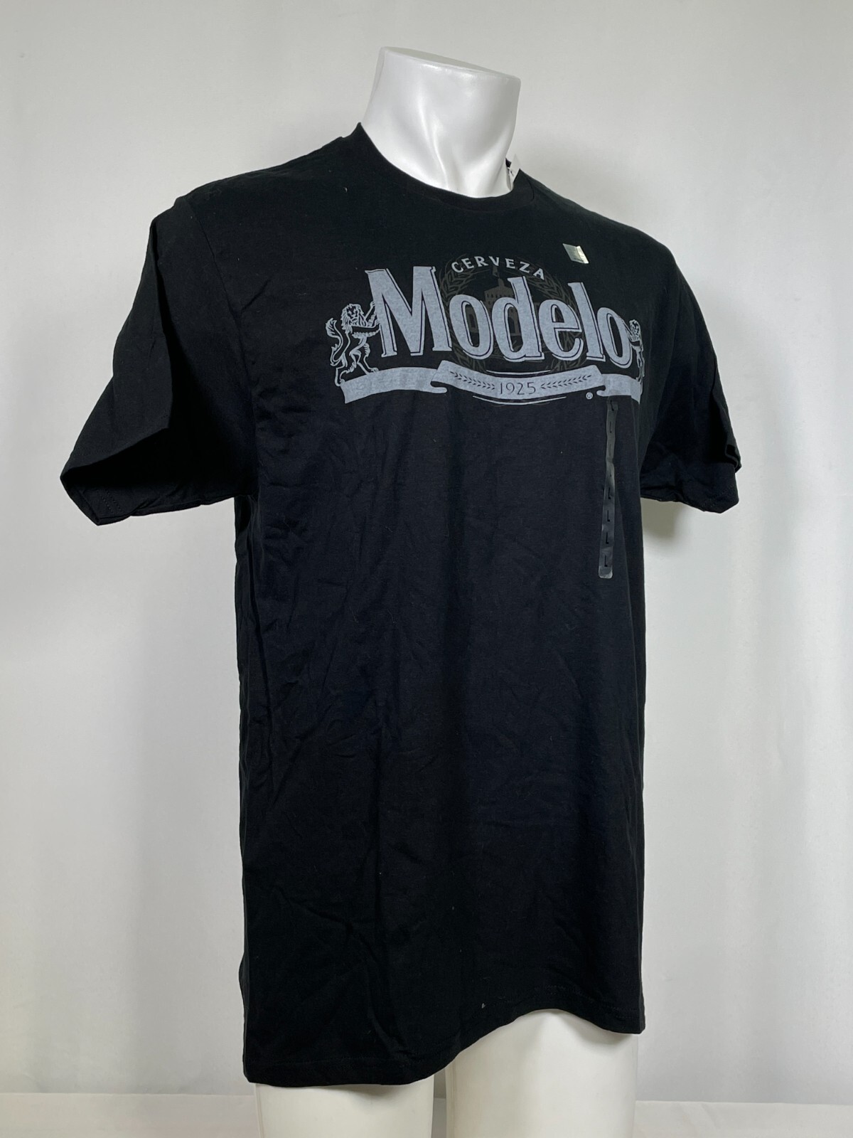 Modelo Cerveza Beer Mexico Black Logo T-Shirt Men's LARGE NWT gallery