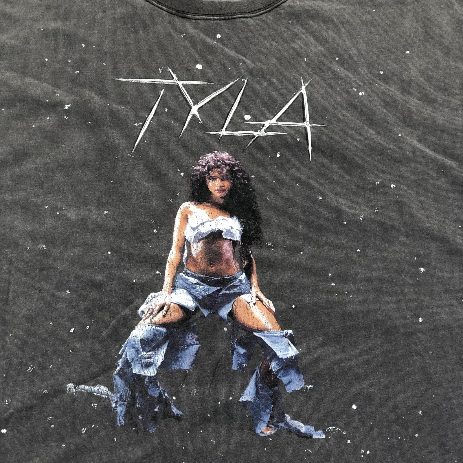 Goodie Two Sleeves Shirt Mens Medium Black Tyla Graphic Tee Tagless Music gallery