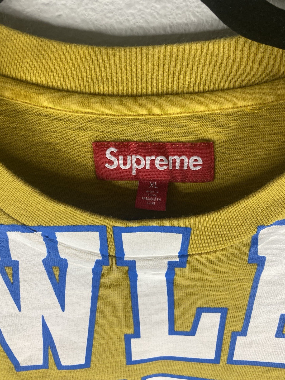 Supreme Overprint T Shirt Knowledge Reigns Supreme Slub Top Tee XL SS24 Gold gallery