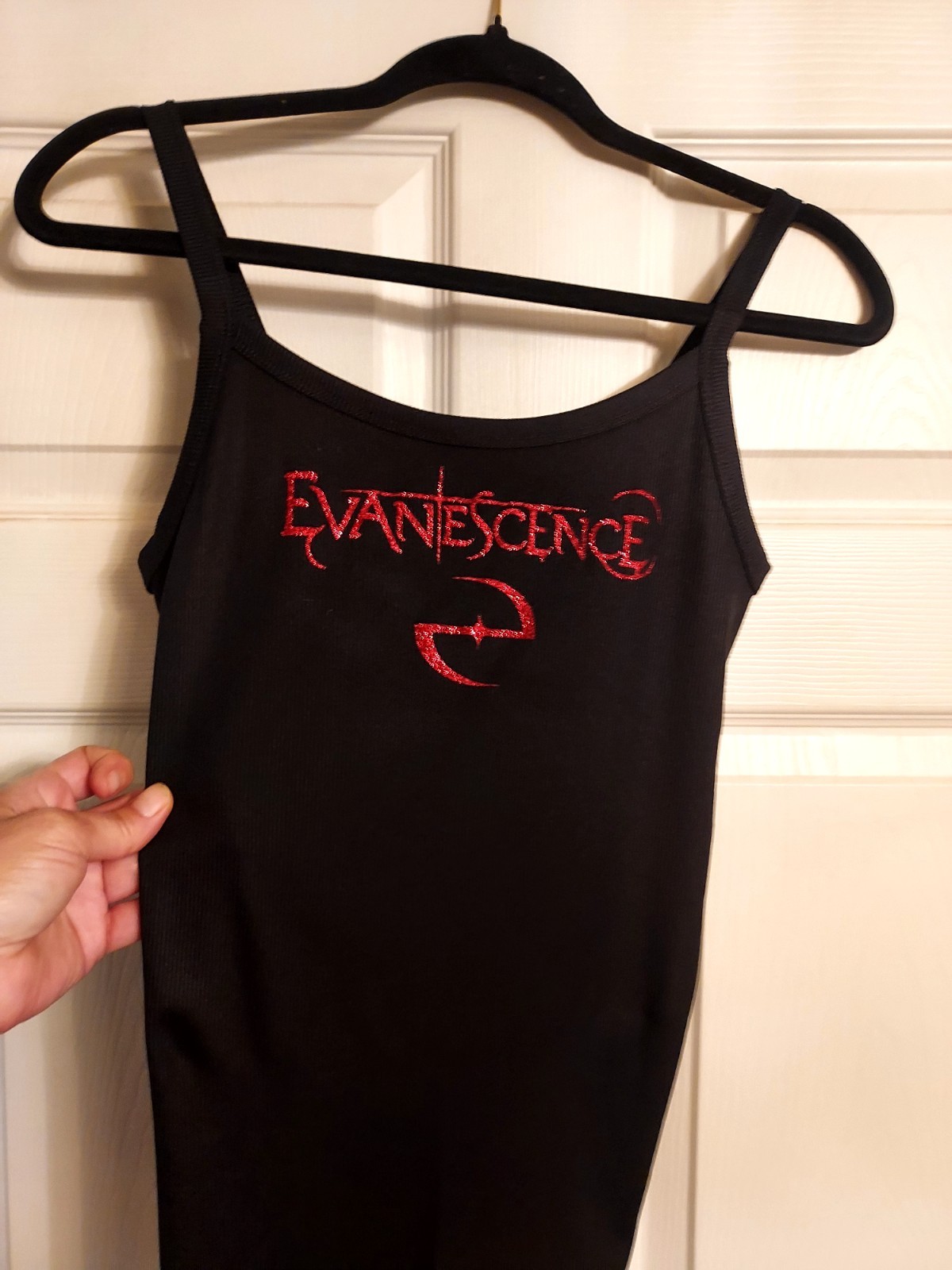 evanescence tank top Red Glitter evanescence crop top evanescence shirt XXs-2xl gallery