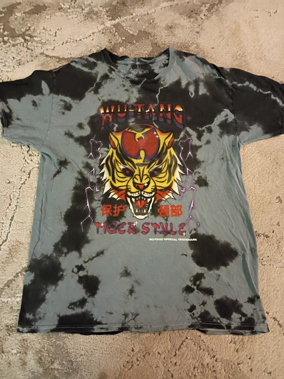 Wu Tang Clan Tiger Style Tie Dye Shirt S/M ODB Hip Hop New York Rap