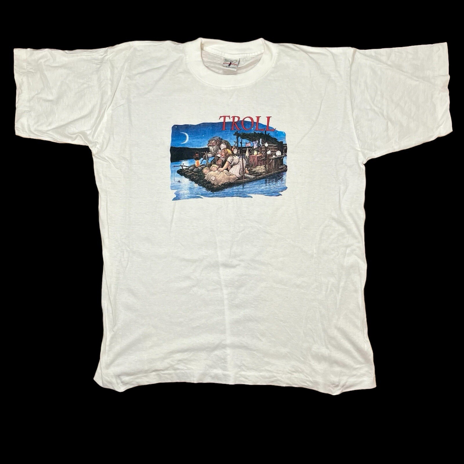 Vintage Trolls Norway Single Stitch T Shirt Mens Unisex XXL 46” Rolf Lidberg Art gallery