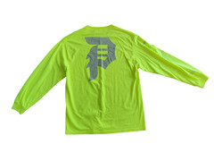 NWT Men’s Primitive Skateboarding Dirty P Hi-Vis Green Long Sleeve Shirt Size L