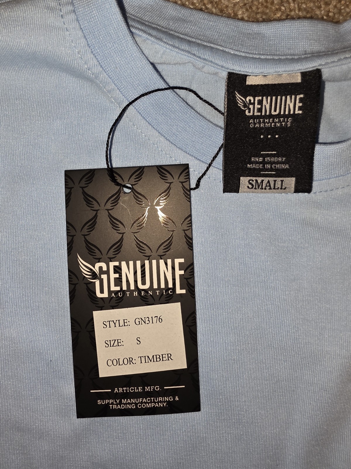 Fire & ice Orange short sleeve Genuine Merchandise Light Blue T-shirt Small gallery