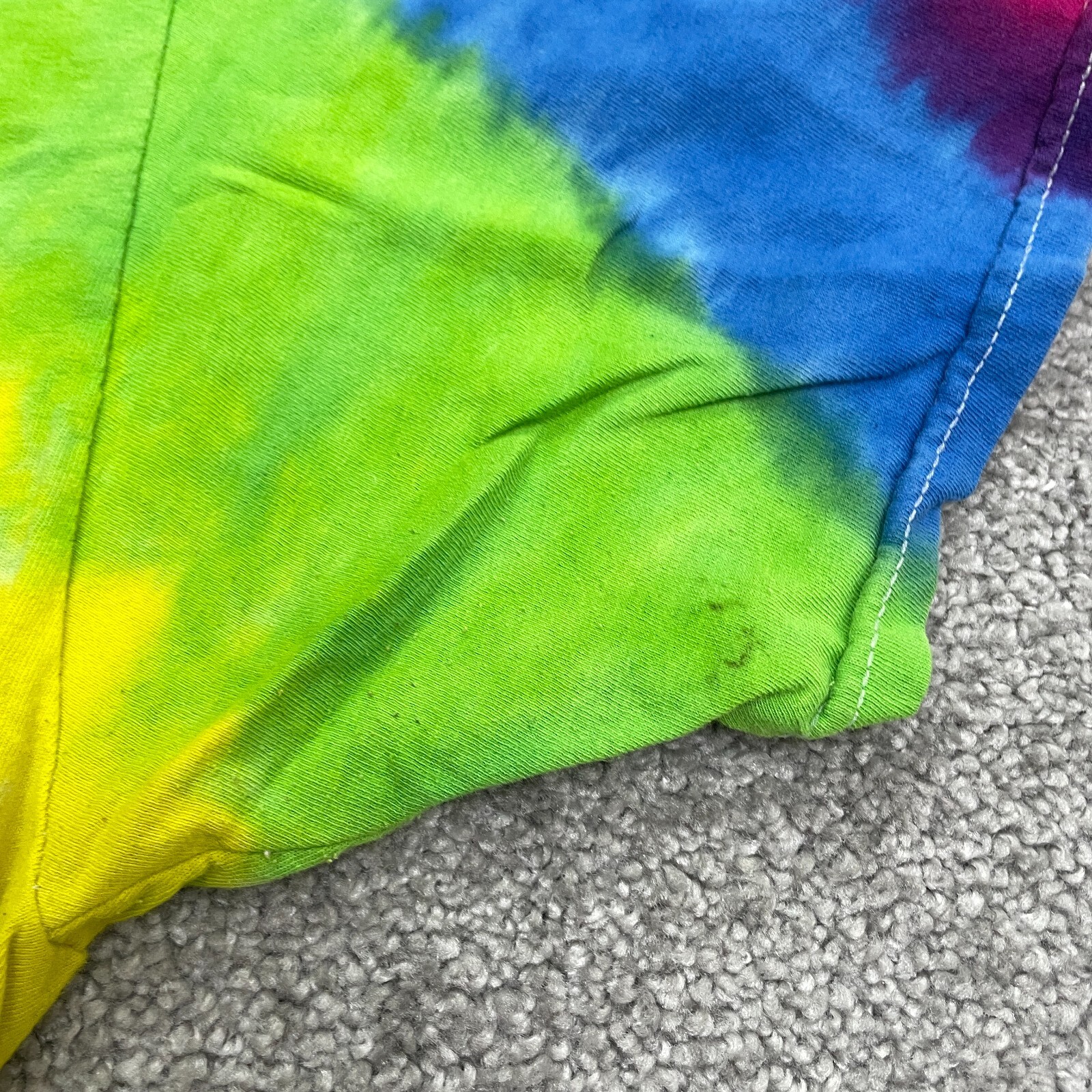 Colortone Tie-Dye Graphic T-Shirt Mens Large Multicolor Crew Neck Cotton Tee gallery