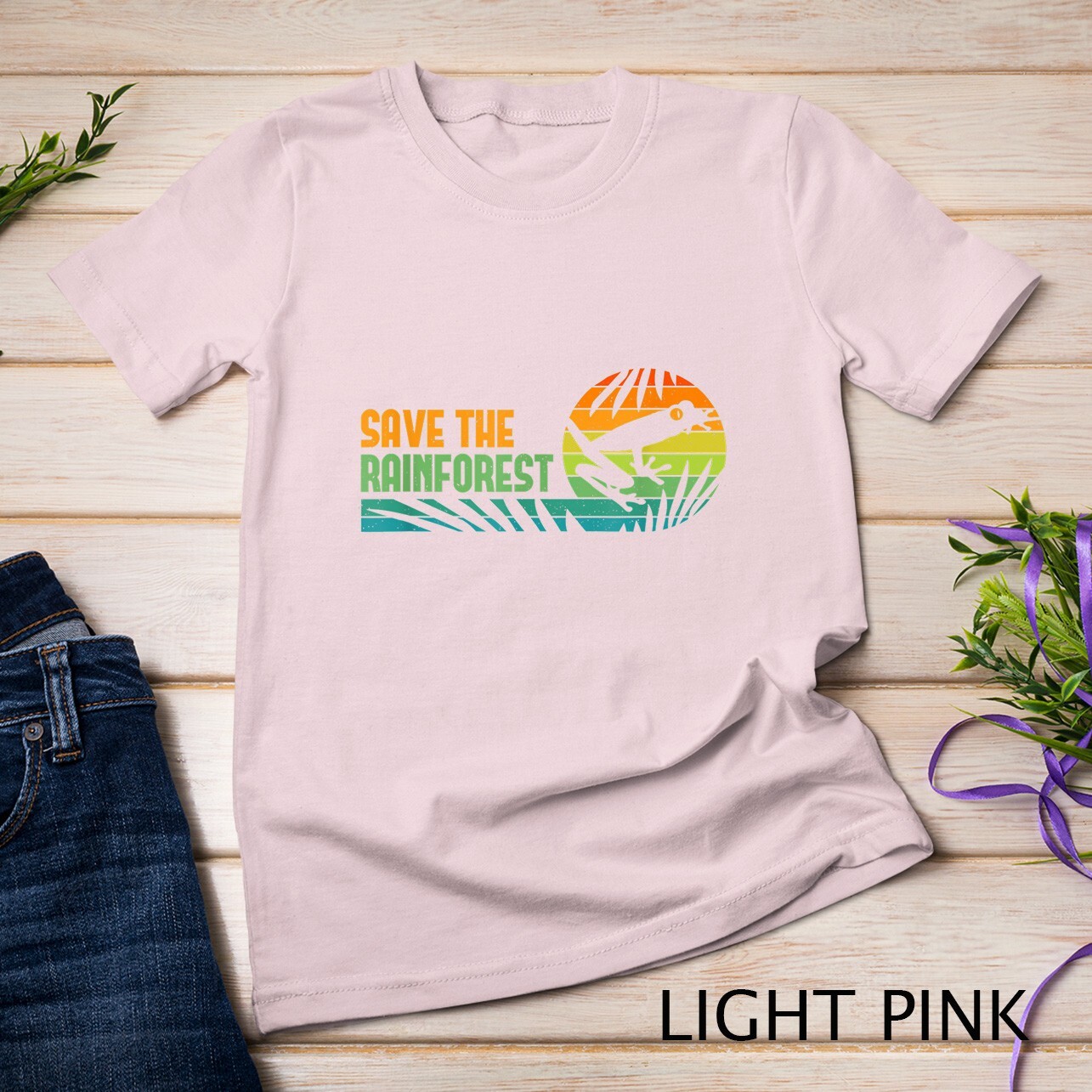 Save the rainforest t shirt - tree frog shirt Unisex T-shirt gallery