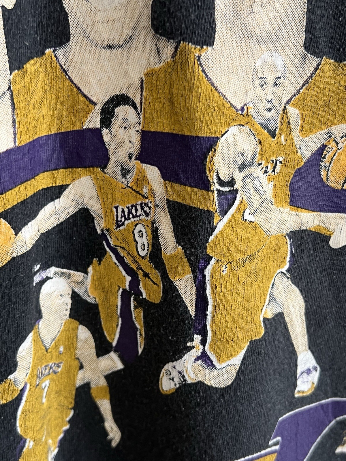 2009 Kobe Bryant Los Angeles Lakers T Shirt Sz L Black NBA Championship Vintage gallery