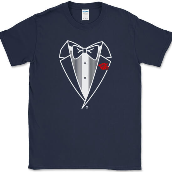 TUXEDO T-Shirt Funny Costume Formal Humor Joke Gift Marriage Novelty Tee gallery