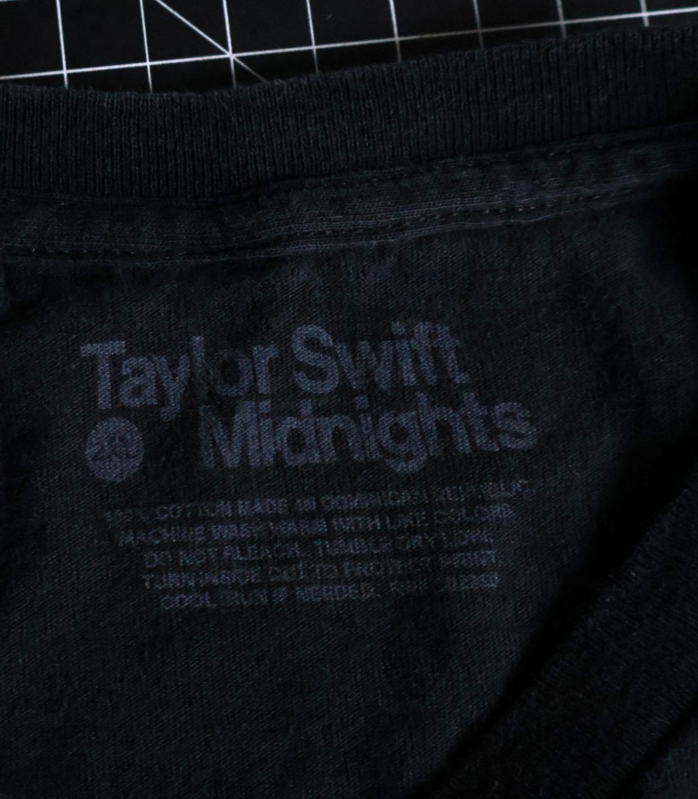 Taylor Swift Midnights Tour T-Shirt Adult 2XL Black Concert Official Item gallery