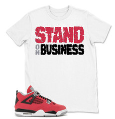 4 Toro Bravo Fire Red White Black Cement Grey 2026 T Shirt Match STAND