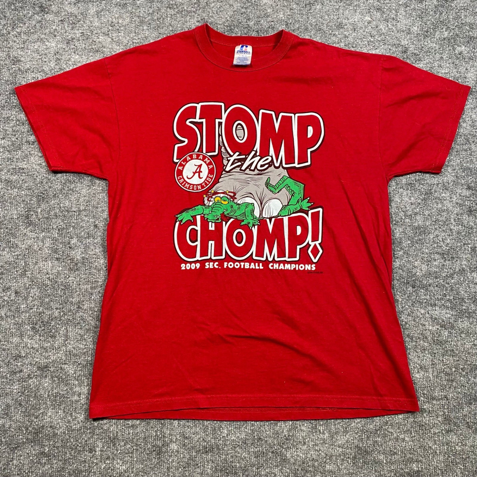 Russell Athletic Alabama Crimson Tide 2009 SEC Champions Stomp the Chomp Red L gallery