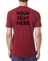 Custom Text, Logo, Design, Next Level – Unisex Cotton T-Shirt – 3600, dad gift