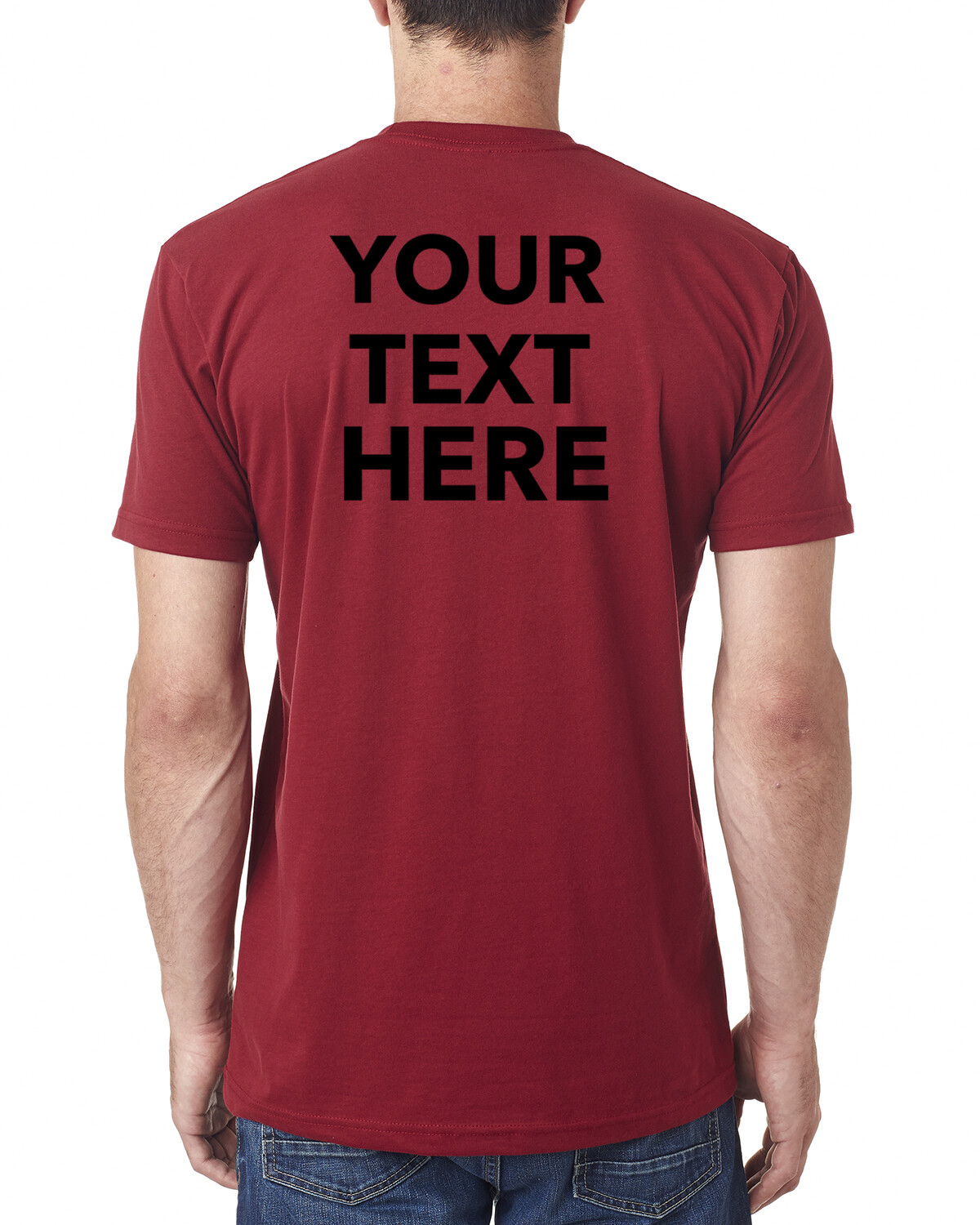 Custom Text, Logo, Design, Next Level - Unisex Cotton T-Shirt - 3600, dad gift gallery