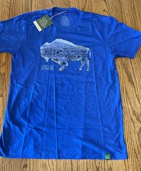 Wild Tribute Blue Buffalo Wind Cave National Park T Shirt Size Large