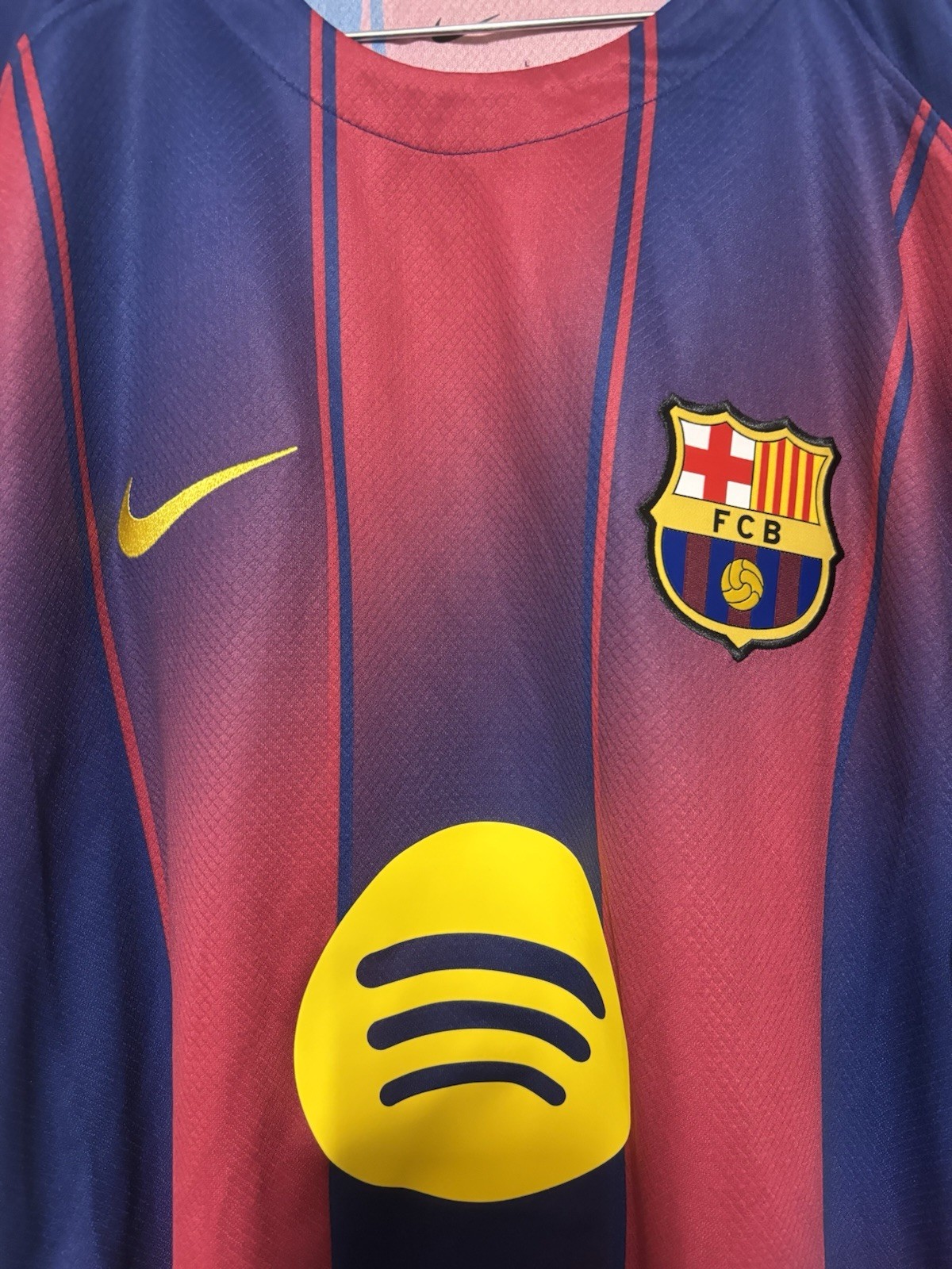 Nike FC Barcelona 2025/26 Home Dri-Fit Football Stadium Jersey HJ4590-456 Sz L gallery