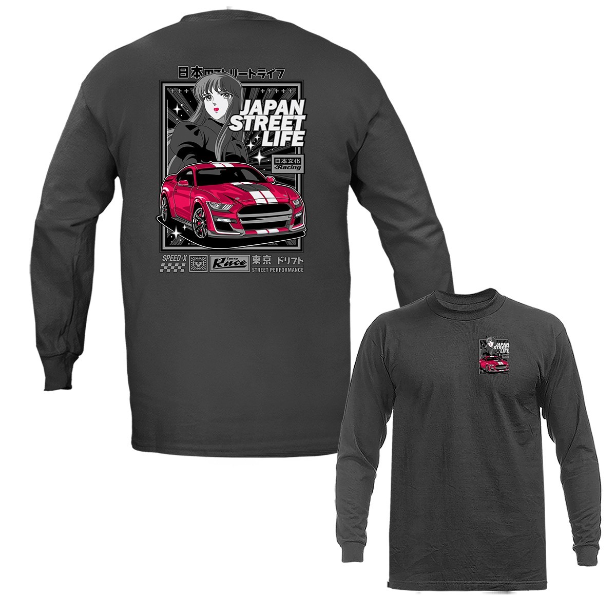 Japan Street Life Streetwear Imported Tuned Custom JDM Sports Car Long Sleeve gallery