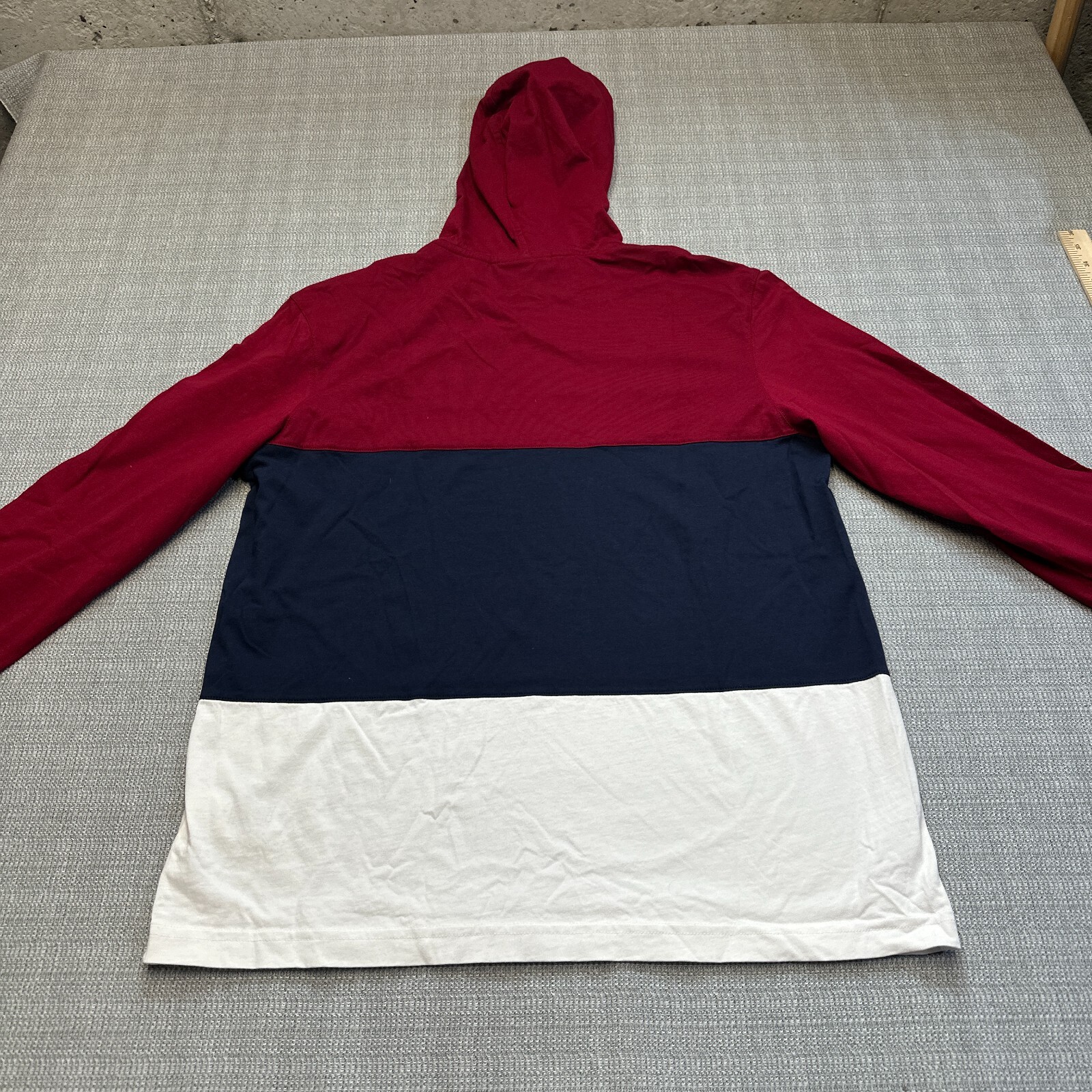 Lacoste Hoodie Shirt Men 4 US Medium Colorblock Pullover Preppy Shirt Drawstring gallery