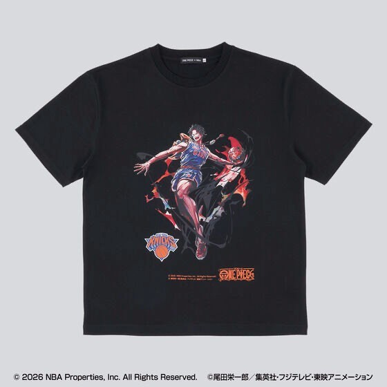 ONE PIECE × NBA T-Shirts ACE×New York KNICKS BLACK、White gallery