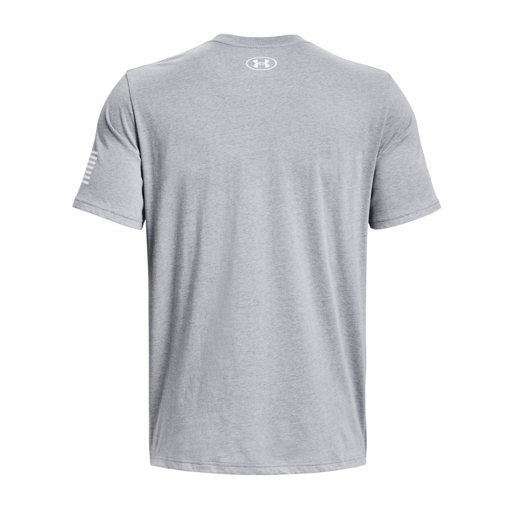 Under Armour 1370811 Men's UA Freedom Logo T-Shirt, Steel Light Heather 2X-Large gallery