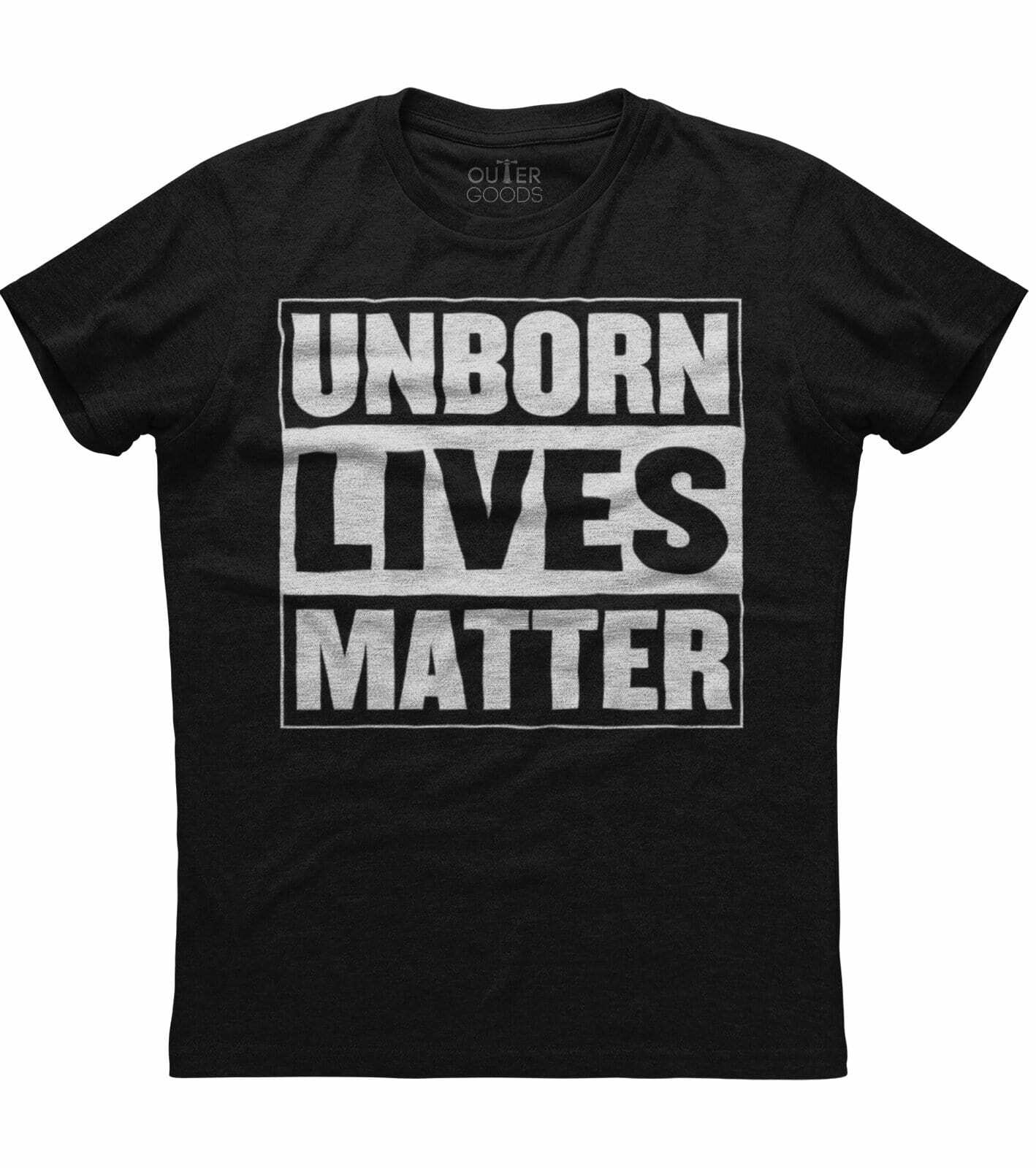 Unborn Lives Matter, Anti Abortion Men's New Patriotic Trending Black T-shirt gallery