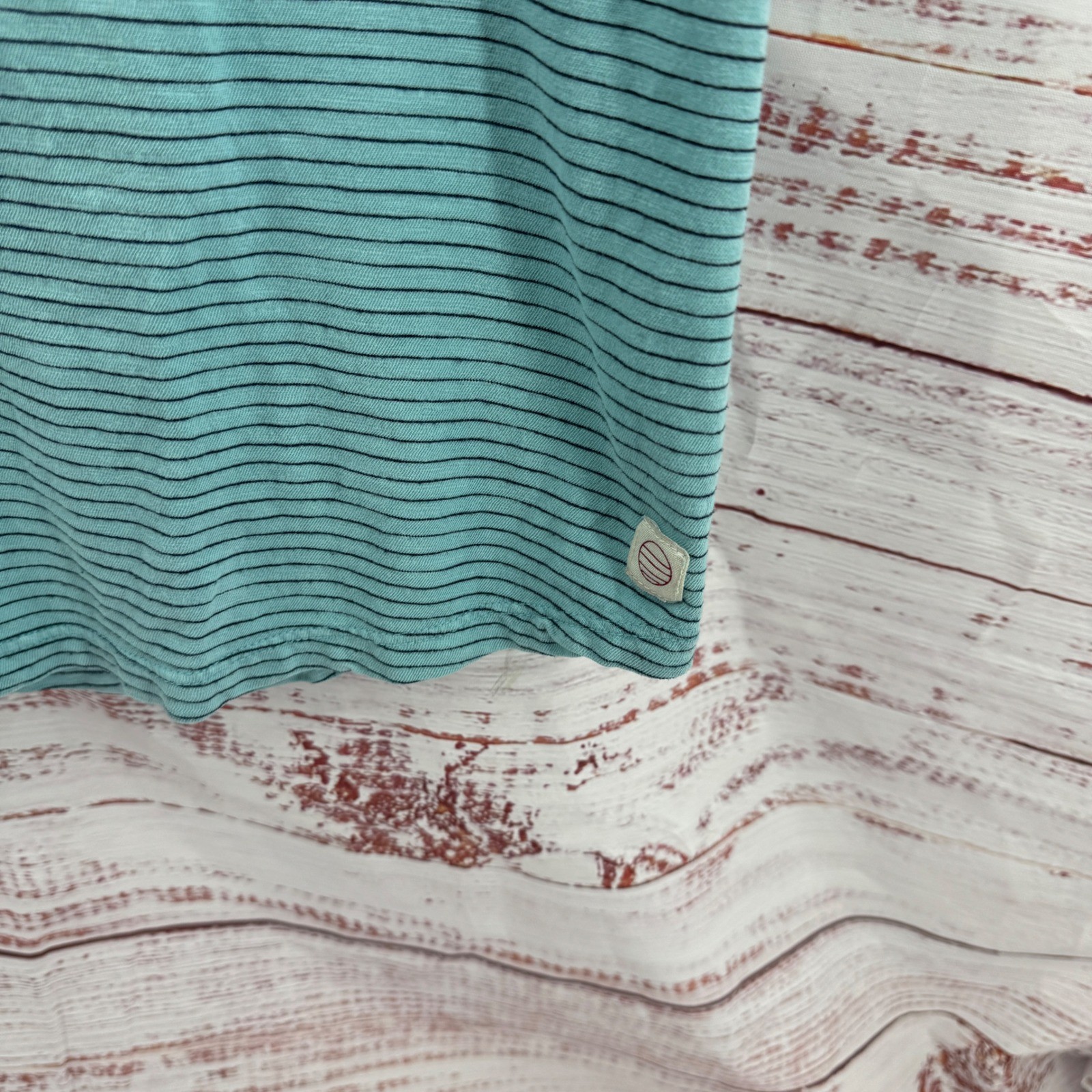 Marine Layer Shirt Mens Large Striped Short Sleeve Pocket Crewneck Casual Preppy gallery