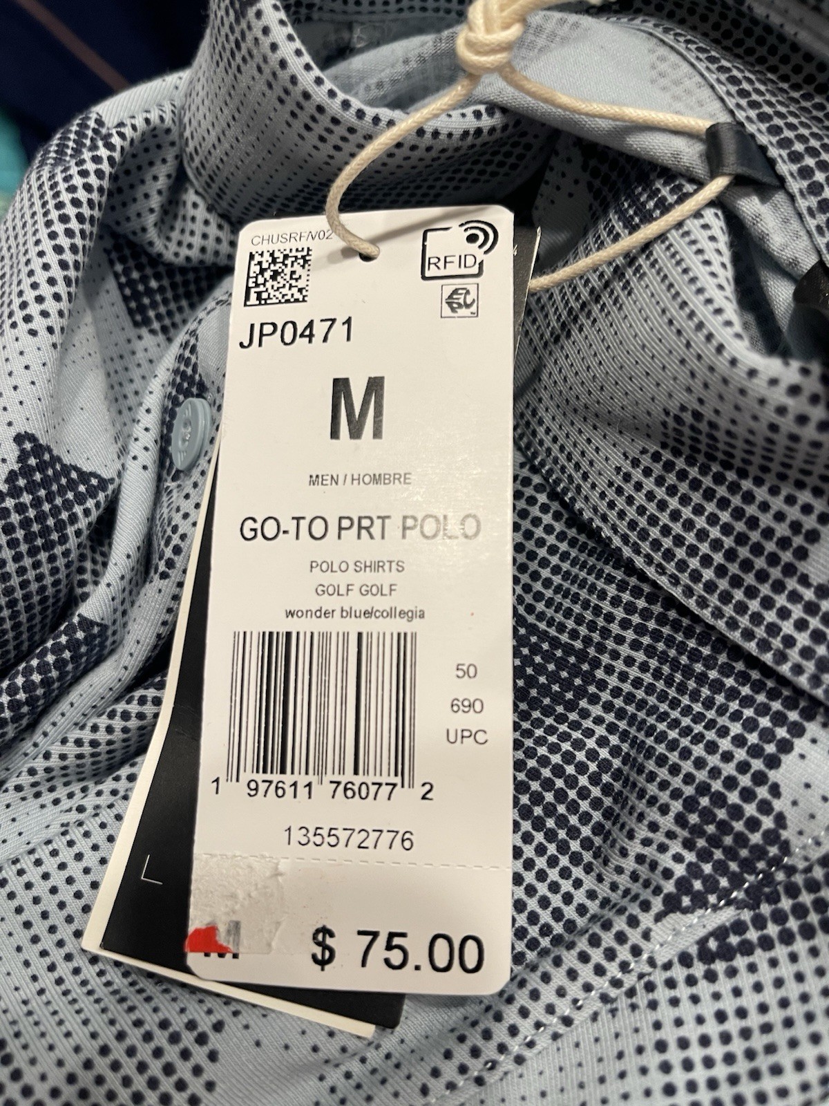 adidas Go-To Print Mens Golf Polo Shirt 2025 - Size Medium JP0471 gallery