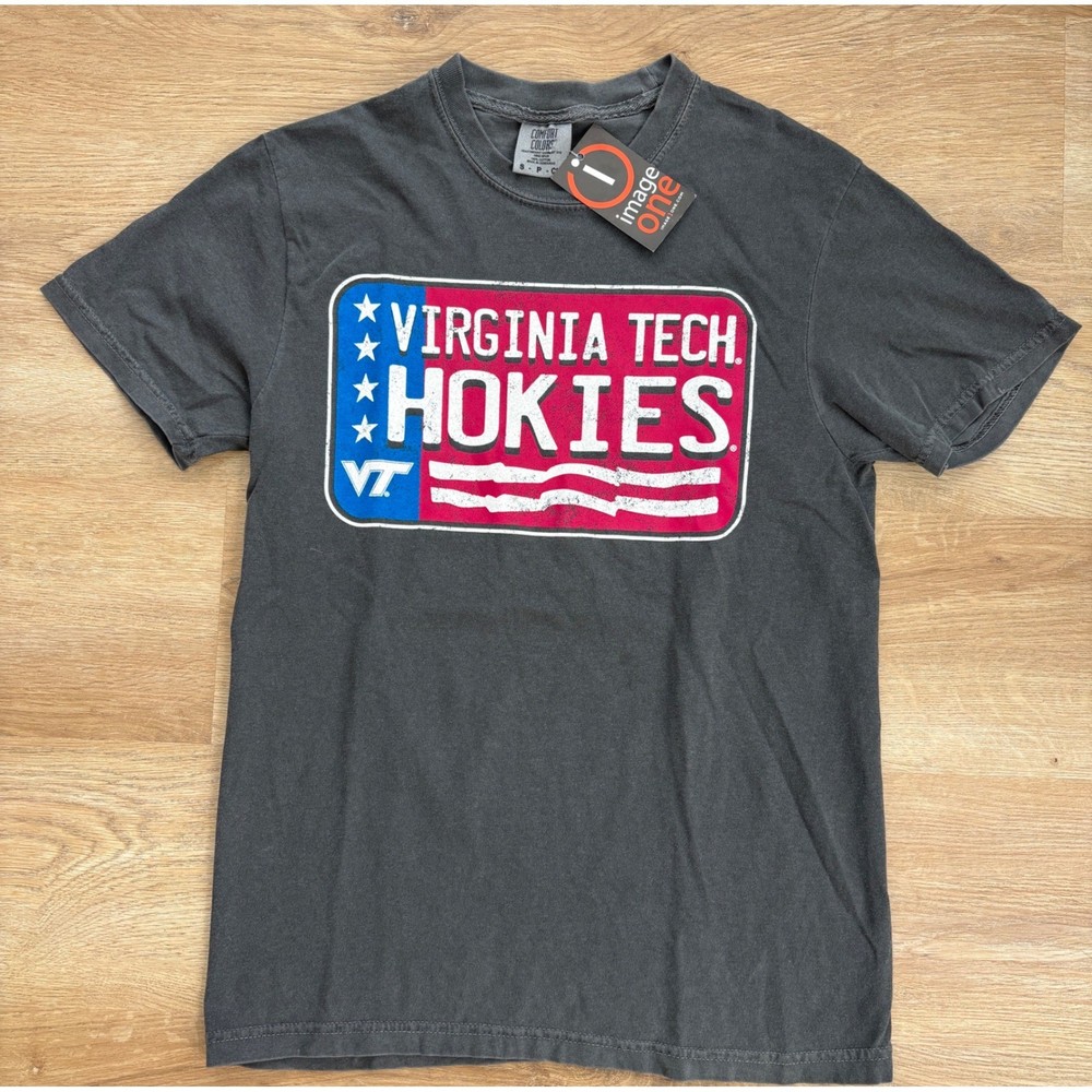 NWT Men’s Image One Virginia Tech Hokies Tee – Small – Pepper Gray
