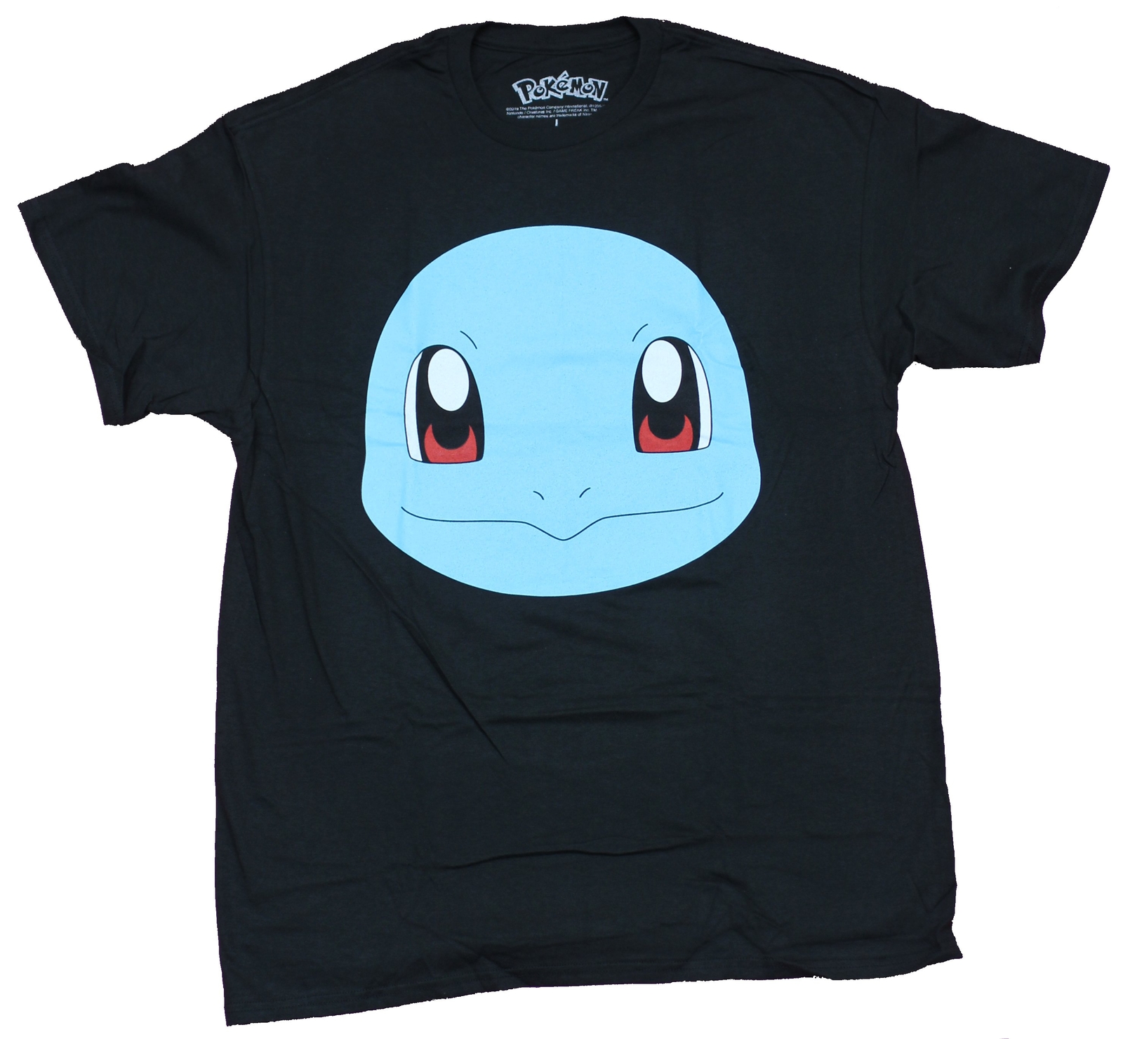 Pokemon Adult New T-Shirt - Squirtle Smiling Giant Head Pic gallery
