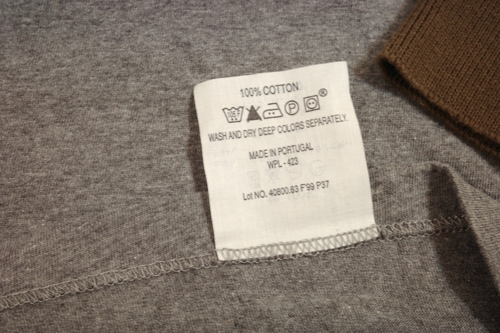 Levi's Vintage Clothing Casuals T-Shirt grey long sleeve L Large LVC gallery
