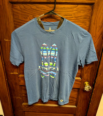 Psychobunny Slate Blue Graphic Tee Peru Pima Cotton Sz.7 XL Psychedelic -Flaws-