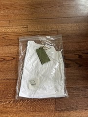 Gucci Uniform Basic Cotton White Tee Shirt Uniform Piece 2XL