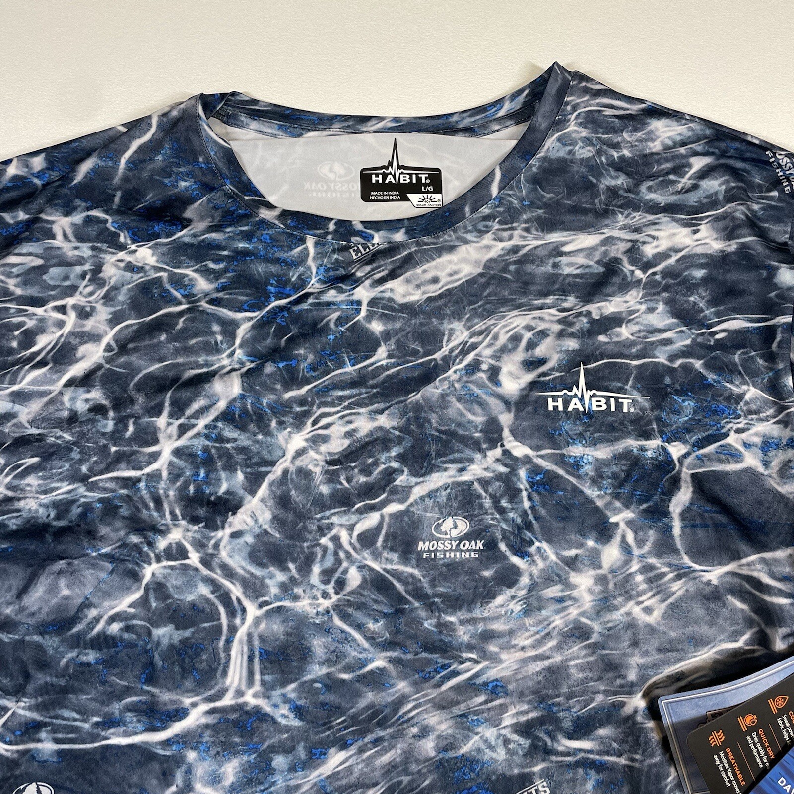 Habit Shirt Men Large Multicolor Stormy Weather Dave’s Marina Performance NEW gallery
