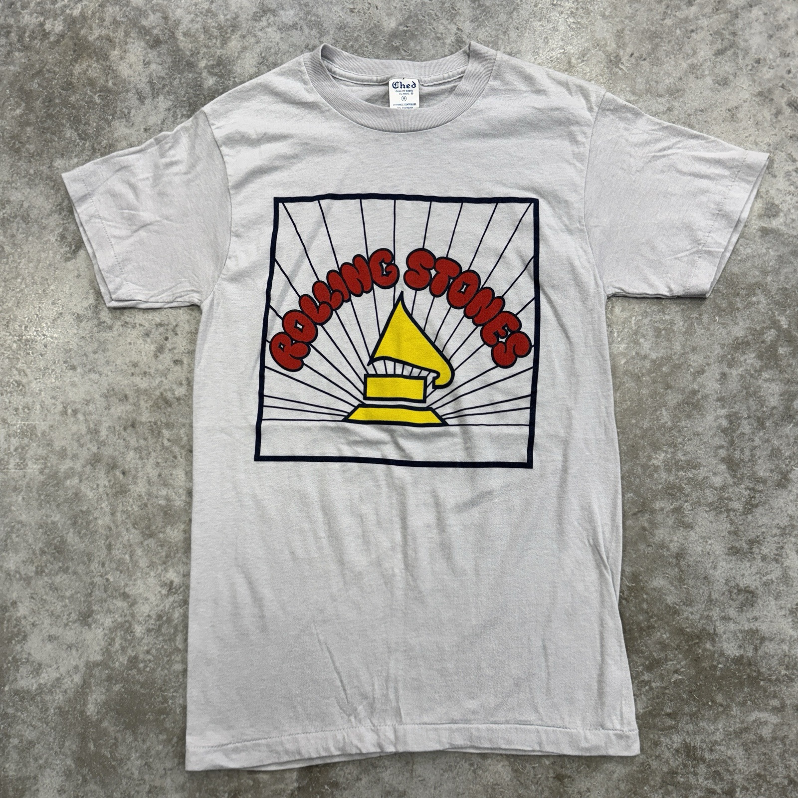 Vintage Rolling Stones shirt mens small band concert ched rock tour 70s 80s USA
