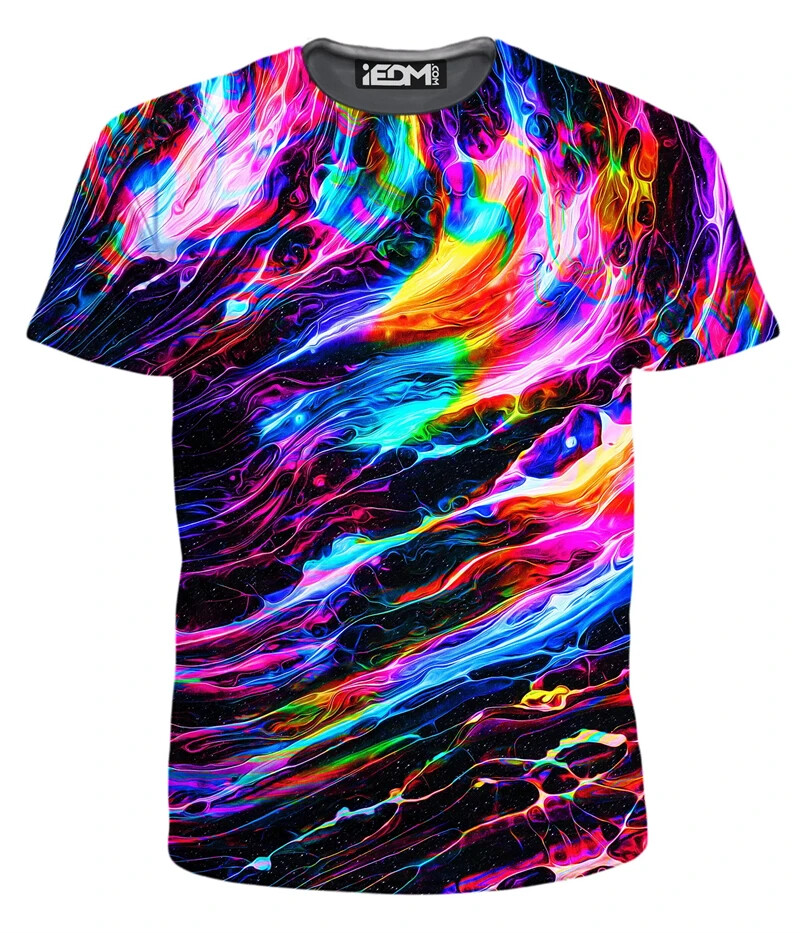 Men's T-Shirts 3D Print Colorful Pattern Round Neck T-Shirts Casual for Men gallery