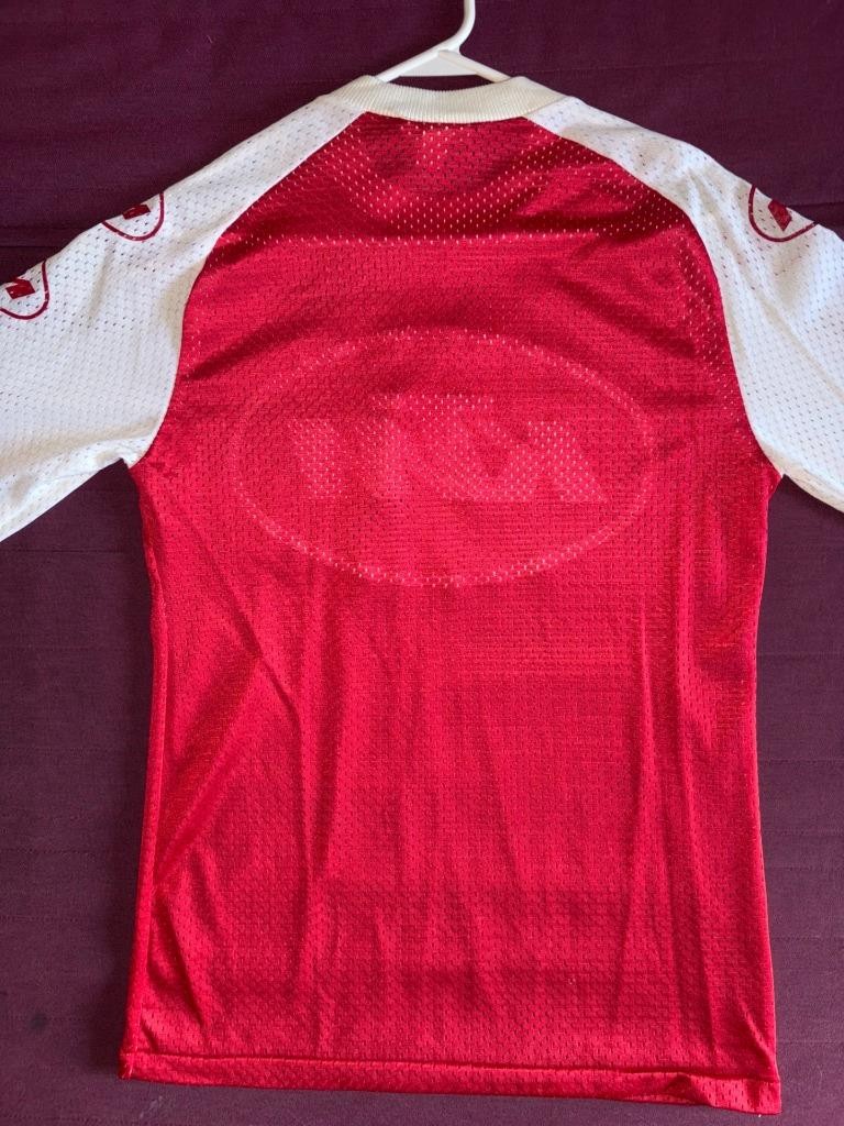Vintage KTM Racing Team Red Mesh Long Sleeve Shirt Small motocross 70s rare gallery