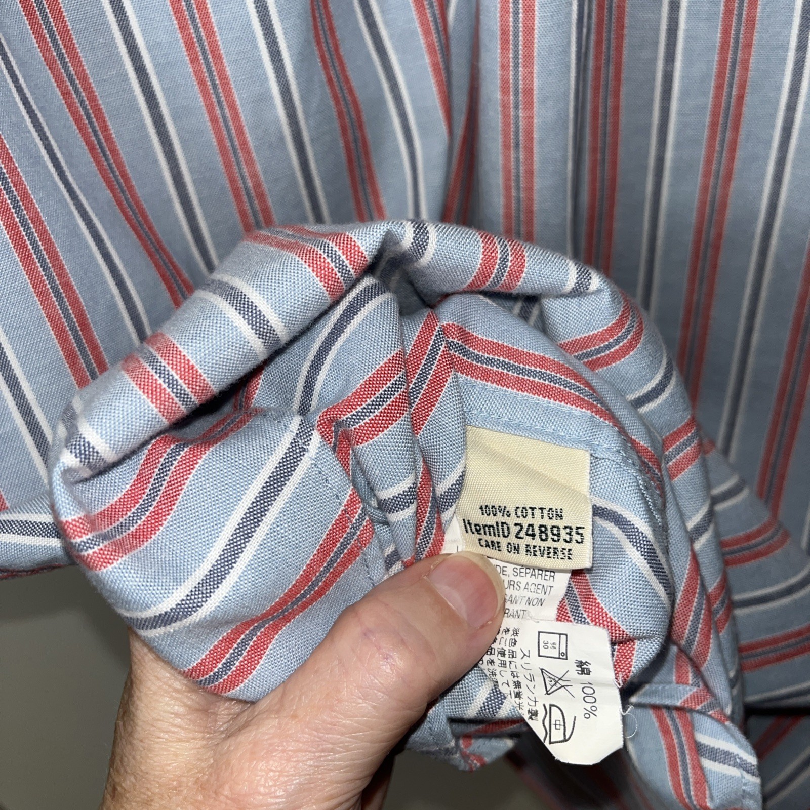 L. L. Bean Men’s Shirt S Stripe Short Sleeve Breathable Traditional Fit Casual gallery