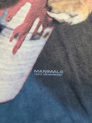 The Mountain Manimals Tiger Graffiti Tie Dye Blue Tshirt Men Sz Large #96926