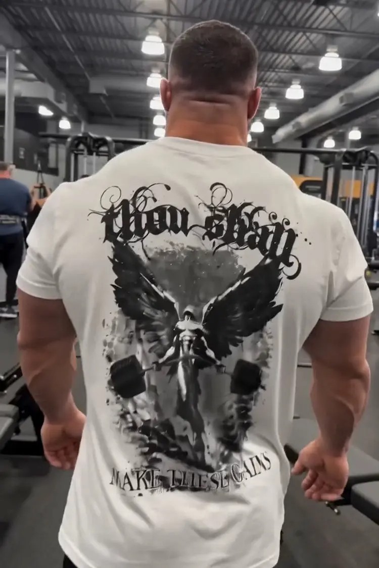 Iron Gods Archangel Gym Shirt Gym Pump Cover Christian Gym Clothing gallery