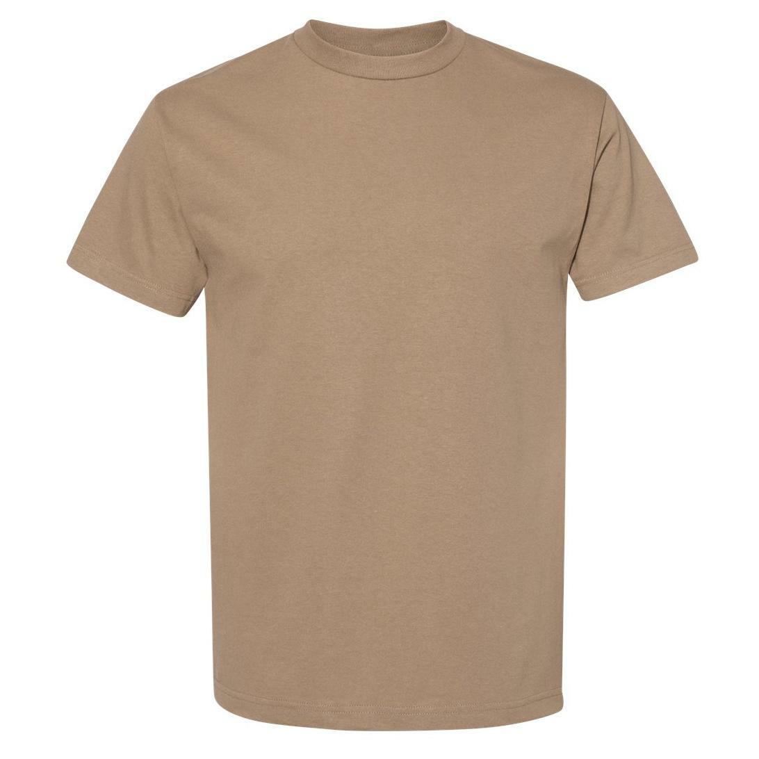 Alstyle 1301 Mens Plain Heavyweight 100% Cotton T-Shirt - Lot of 20 - Sand Color gallery